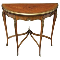 French Rosewood Card Table / Hall Table