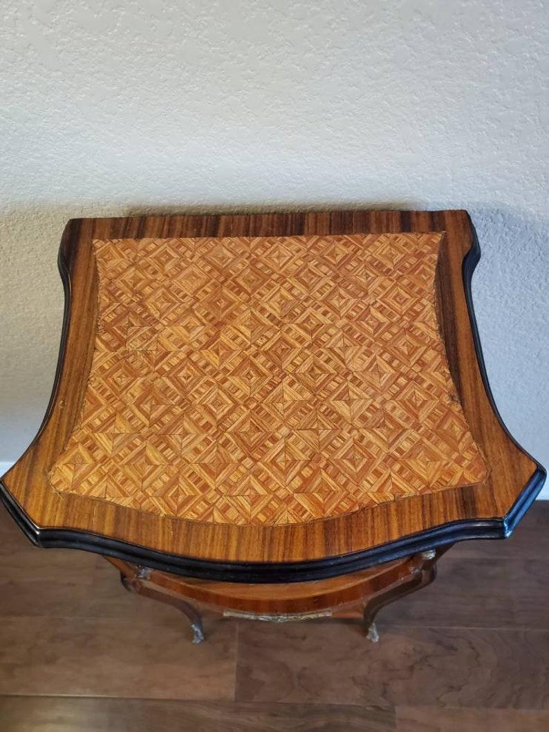 French Rosewood Faux Book Bedside Cabinet In Good Condition For Sale In Forney, TX