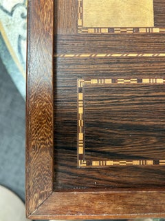 French Rosewood Marquetry Chess and Backgammon Games Box, Camard -Dimer, Paris