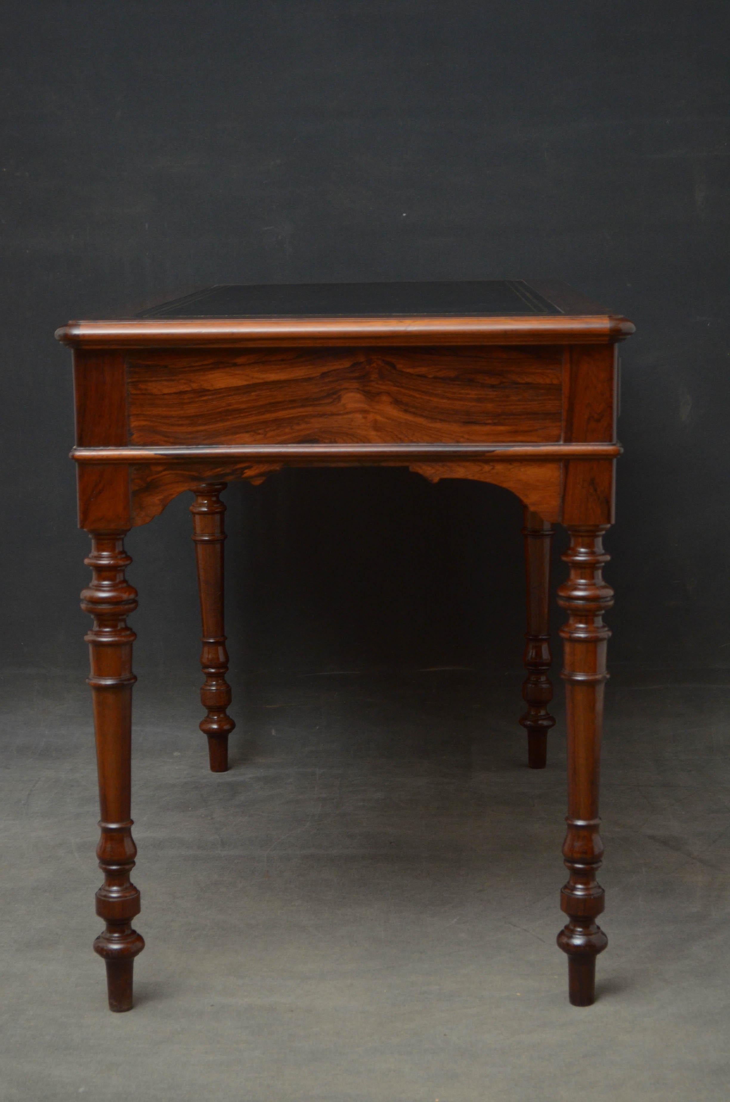 French Rosewood Writing Table 5