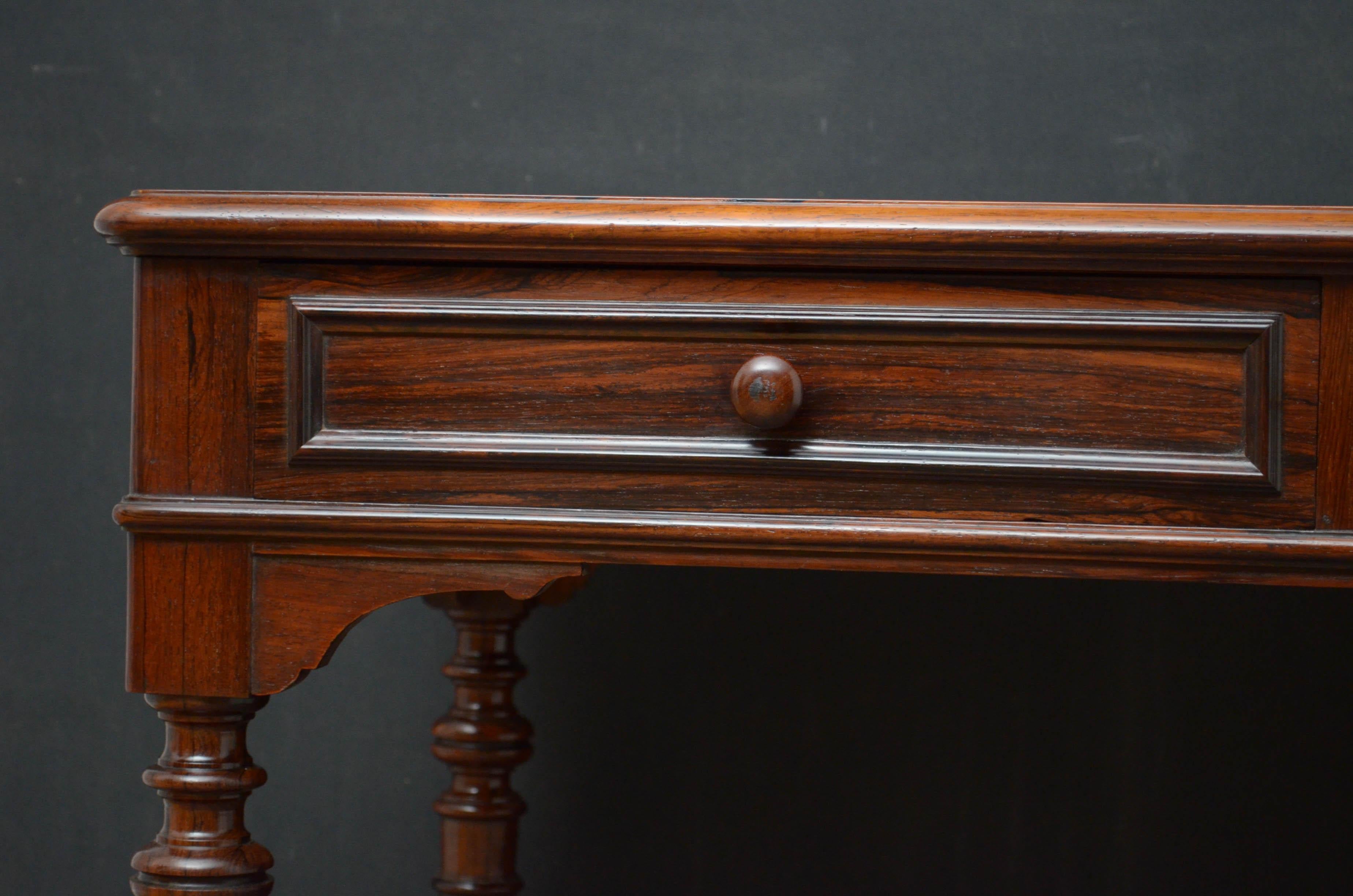 French Rosewood Writing Table 1