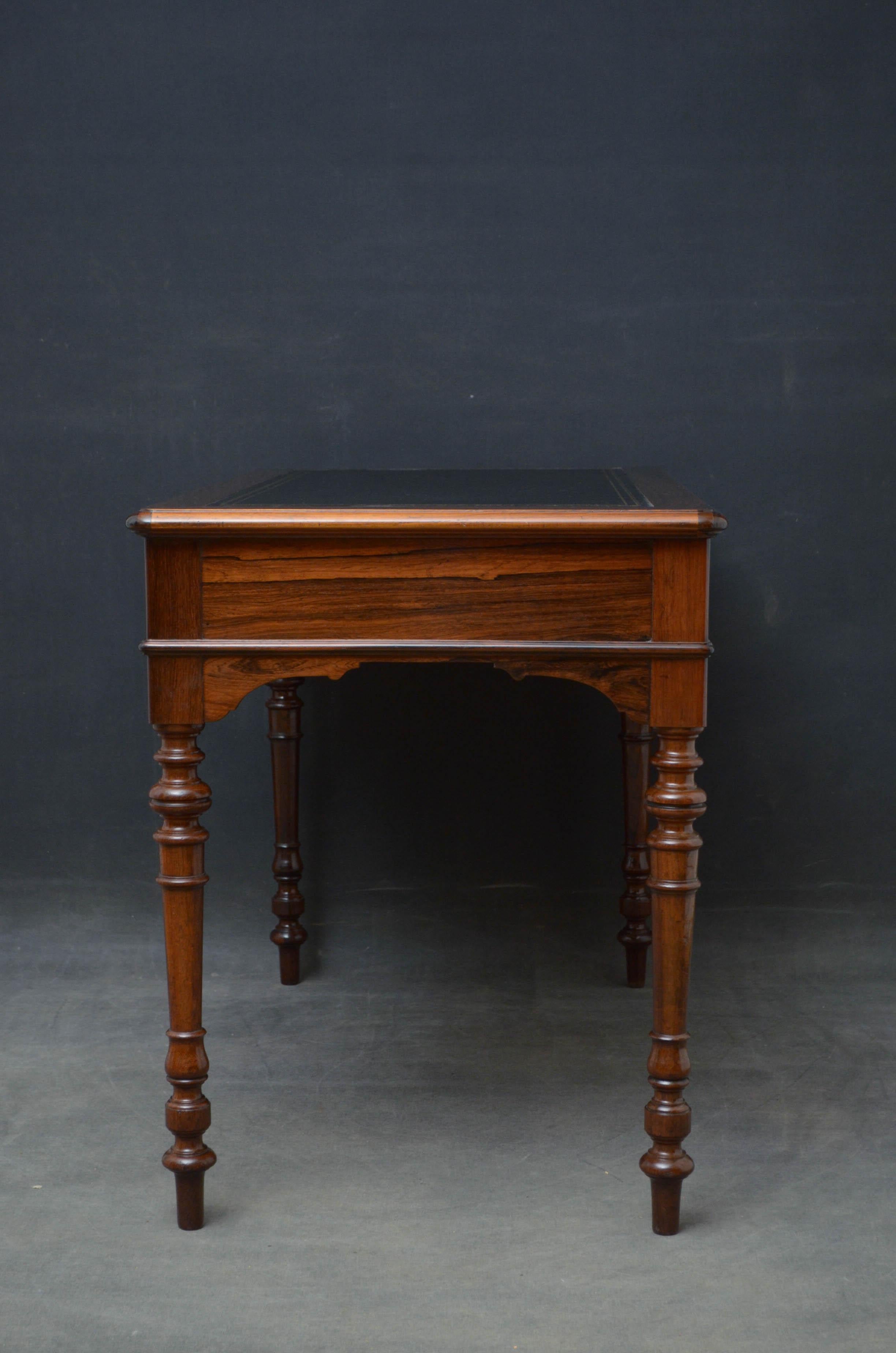 French Rosewood Writing Table 3