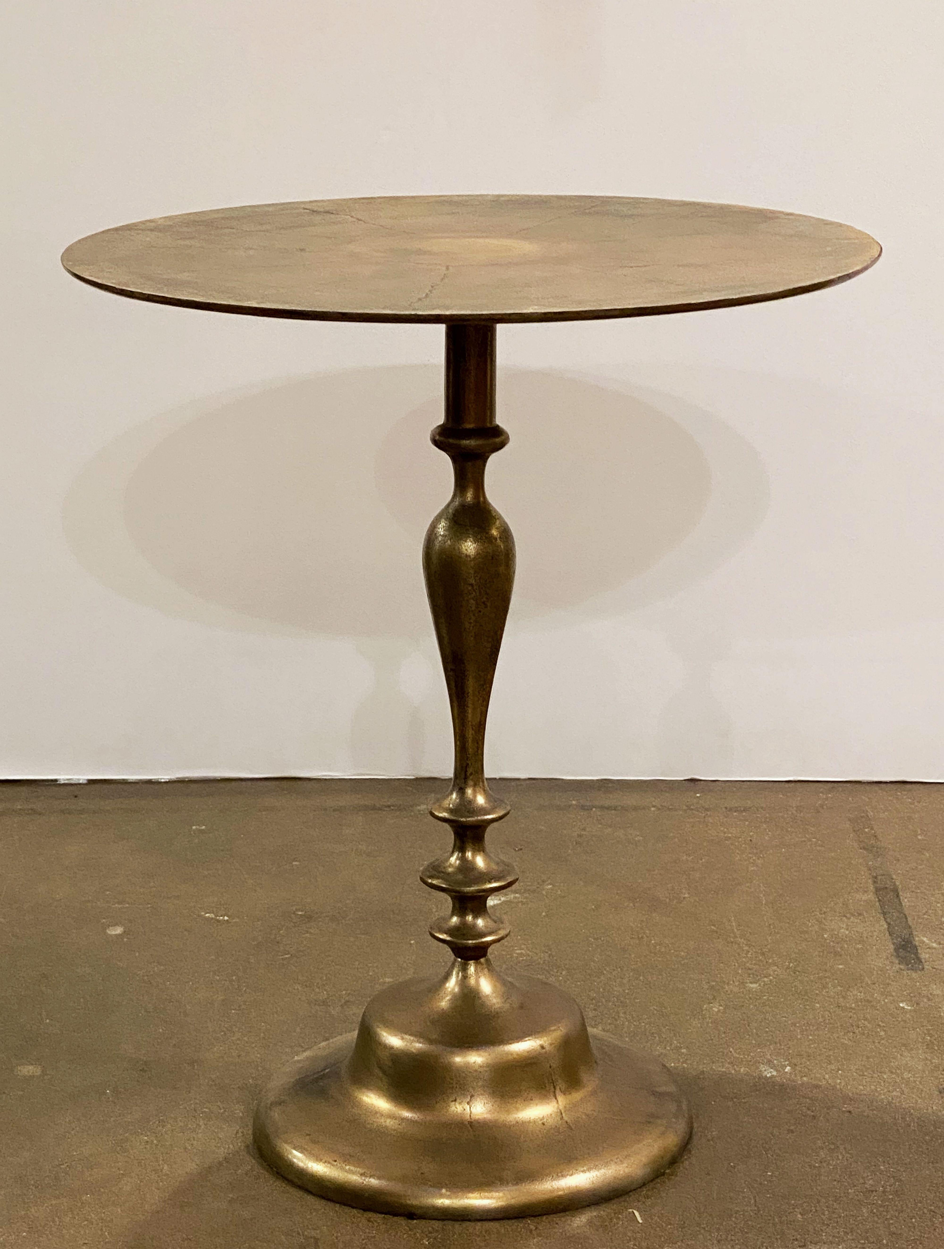 Cast French Round Bistro or Club Occasional Table from the Ritz Hotel, Paris