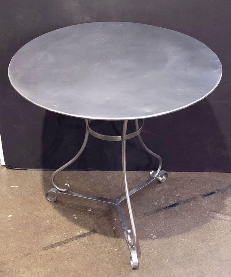 French Round Café or Bistro Pub Table For Sale at 1stDibs french