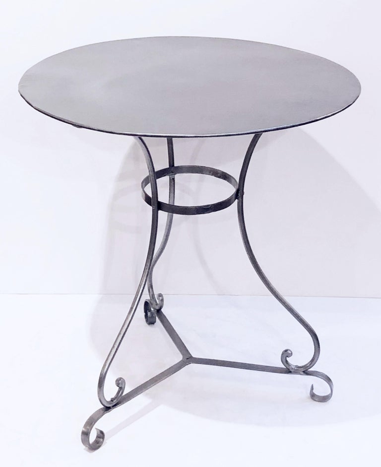 French Round Café or Bistro Table For Sale at 1stdibs