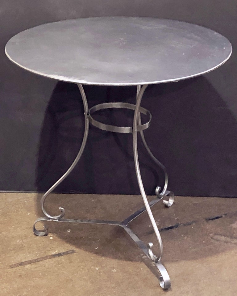 French Round Café or Bistro Table For Sale at 1stdibs