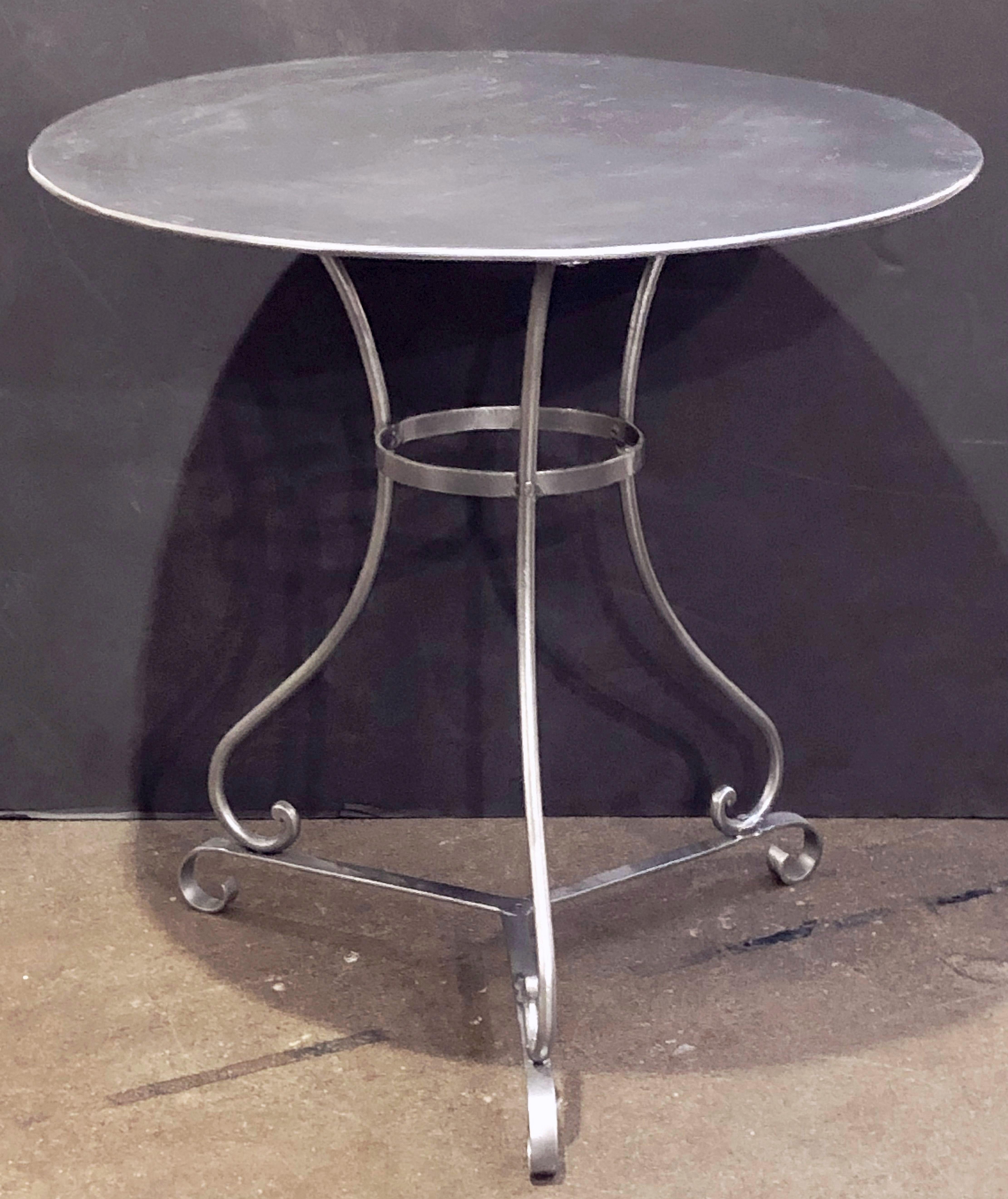 French Round Café or Bistro Pub Table In Good Condition In Austin, TX