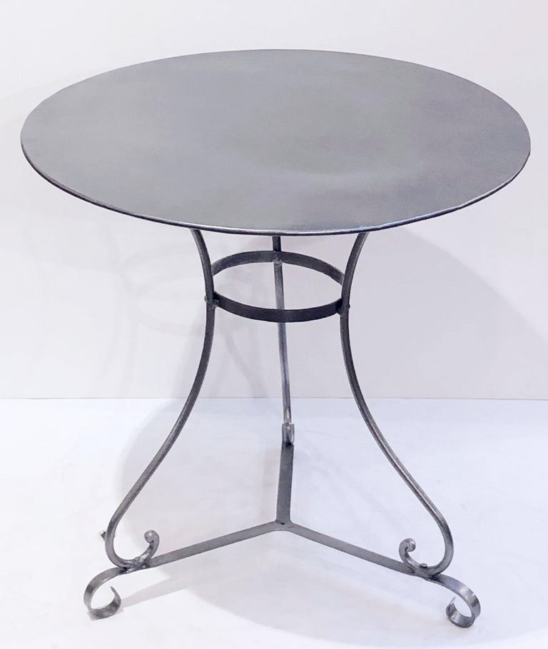 French Round Café or Bistro Table For Sale at 1stdibs