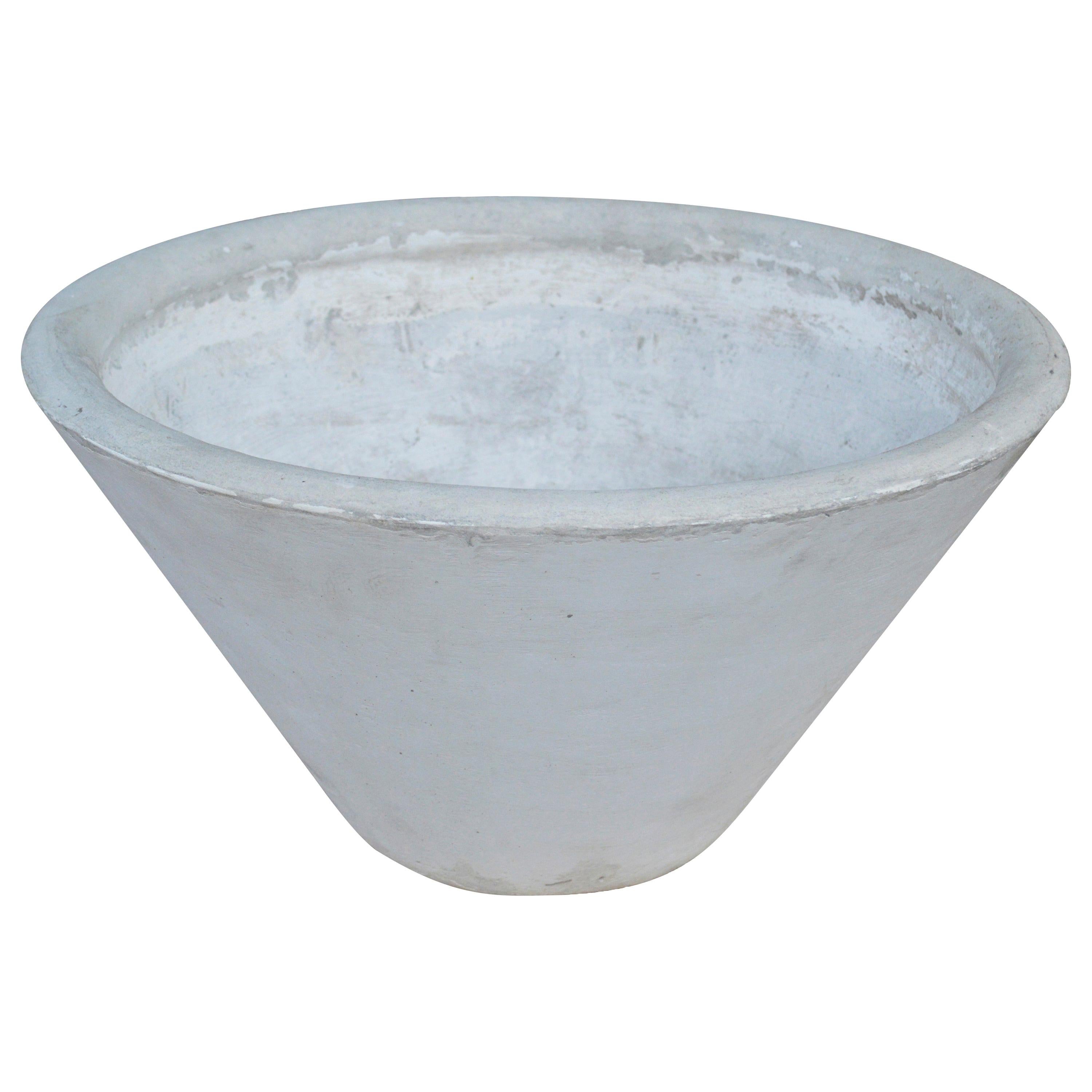 French Round Fiber Cement Planter by Willy Guhl for Eternit For Sale