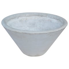French Round Fiber Cement Planter by Willy Guhl for Eternit