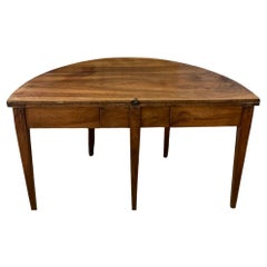 French Round Folding Console Table
