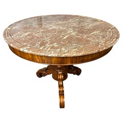 Antique French Round Gueridon Centre Table