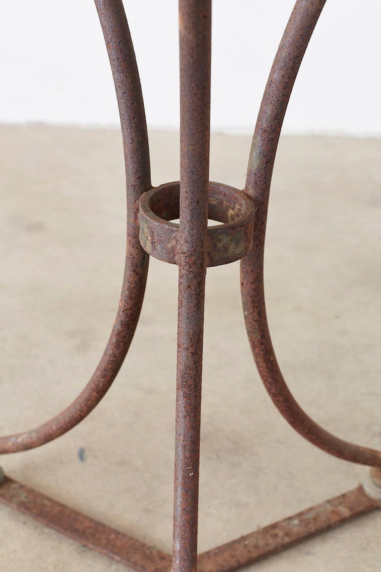 French Round Iron Bistro or Cafe Table at 1stDibs