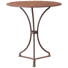 French Round Iron Bistro or Cafe Table