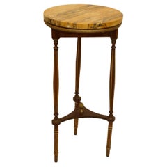 Antique French Round Marble Top Table