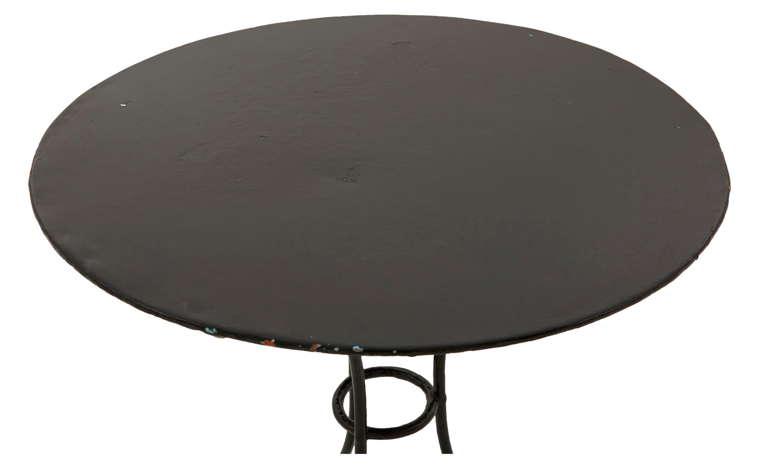 French Round Metal Bistro Table 1