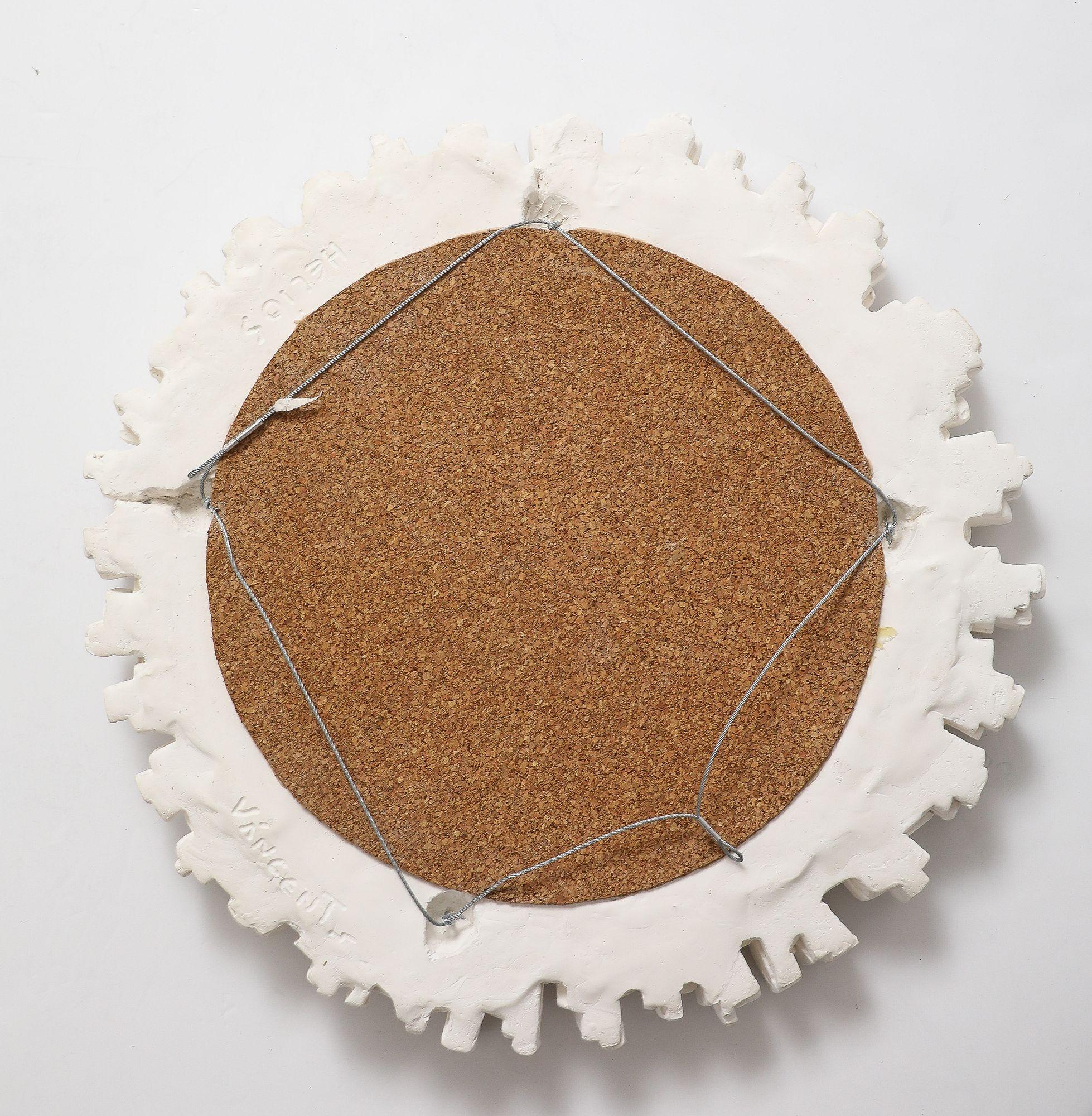 French Round Plaster Starburst Shaped Mirror, 21st Century 9