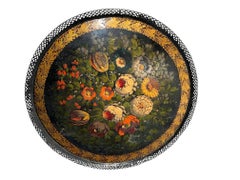 French Round Tole Tray