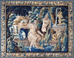 French Royal Aubusson Tapestry 17th century, "Susanna and the Elders" - N° 1658