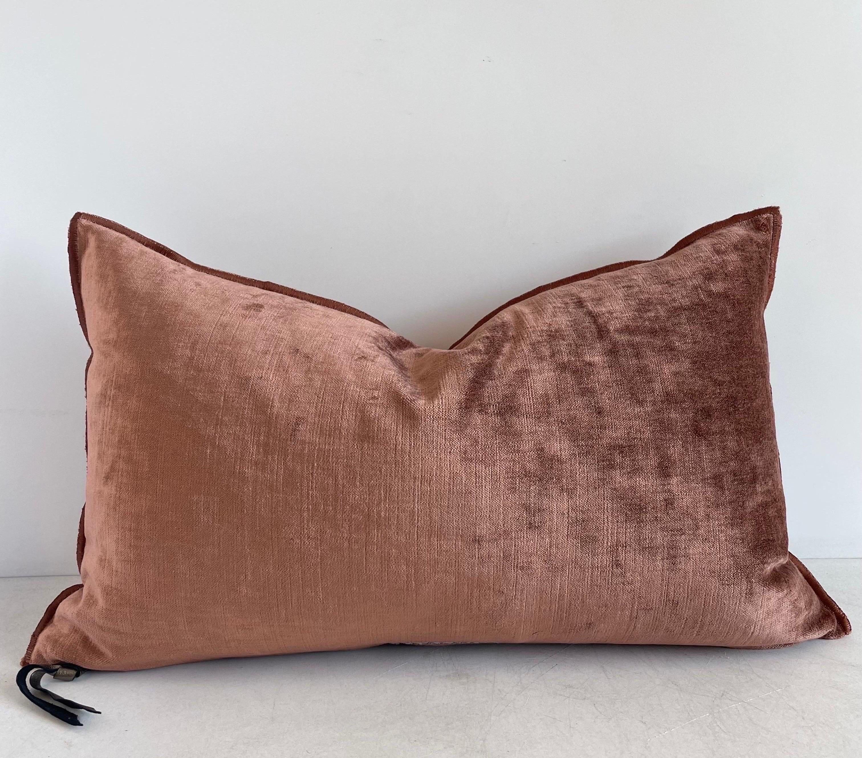French Royal Velvet Lumbar Pillow  2