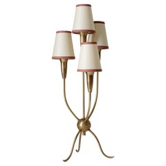 French Royere-Style Table Lamp, 1950s