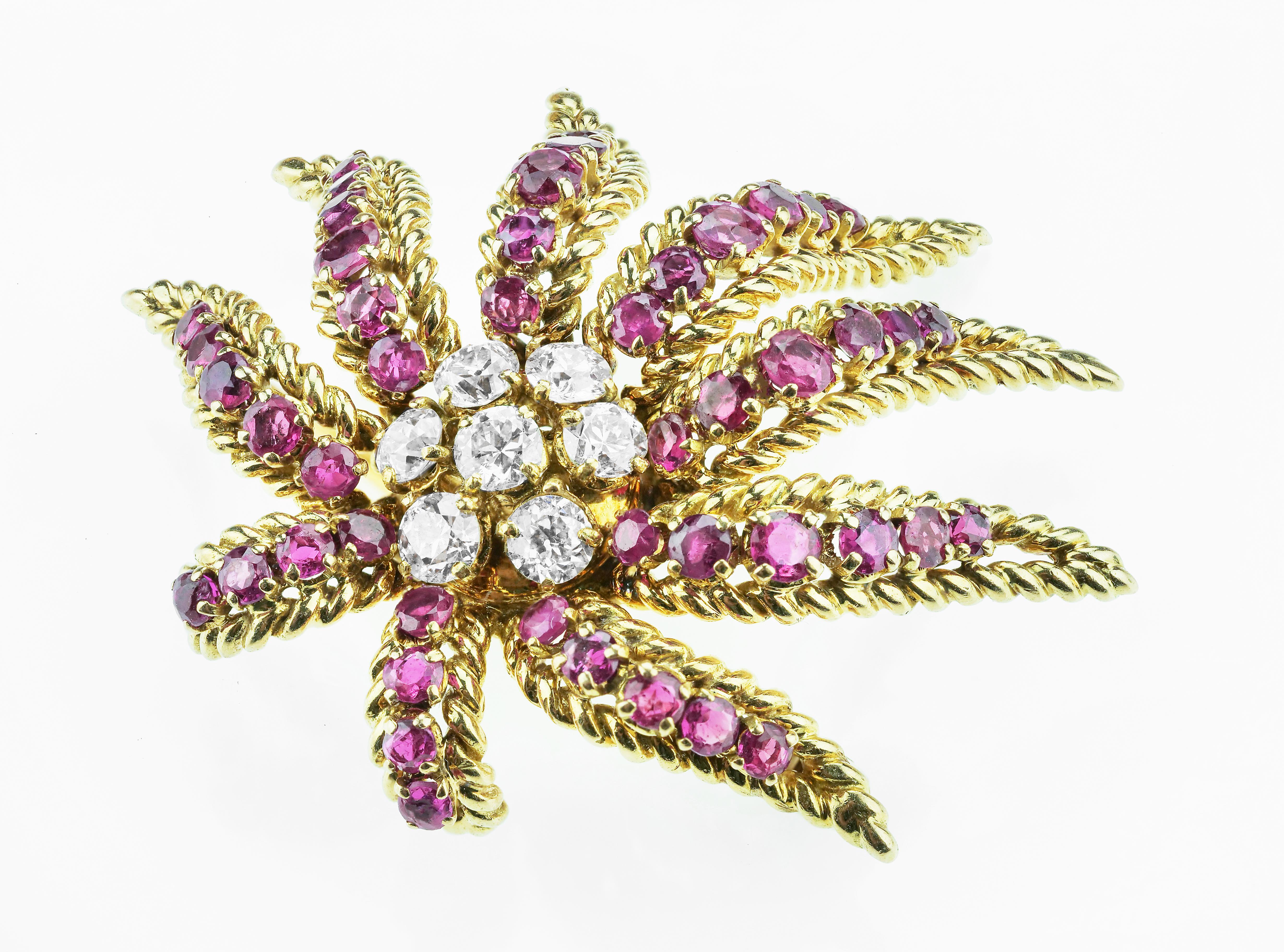 Women's French Ruby, Diamond Demi Parure by Verger Frères