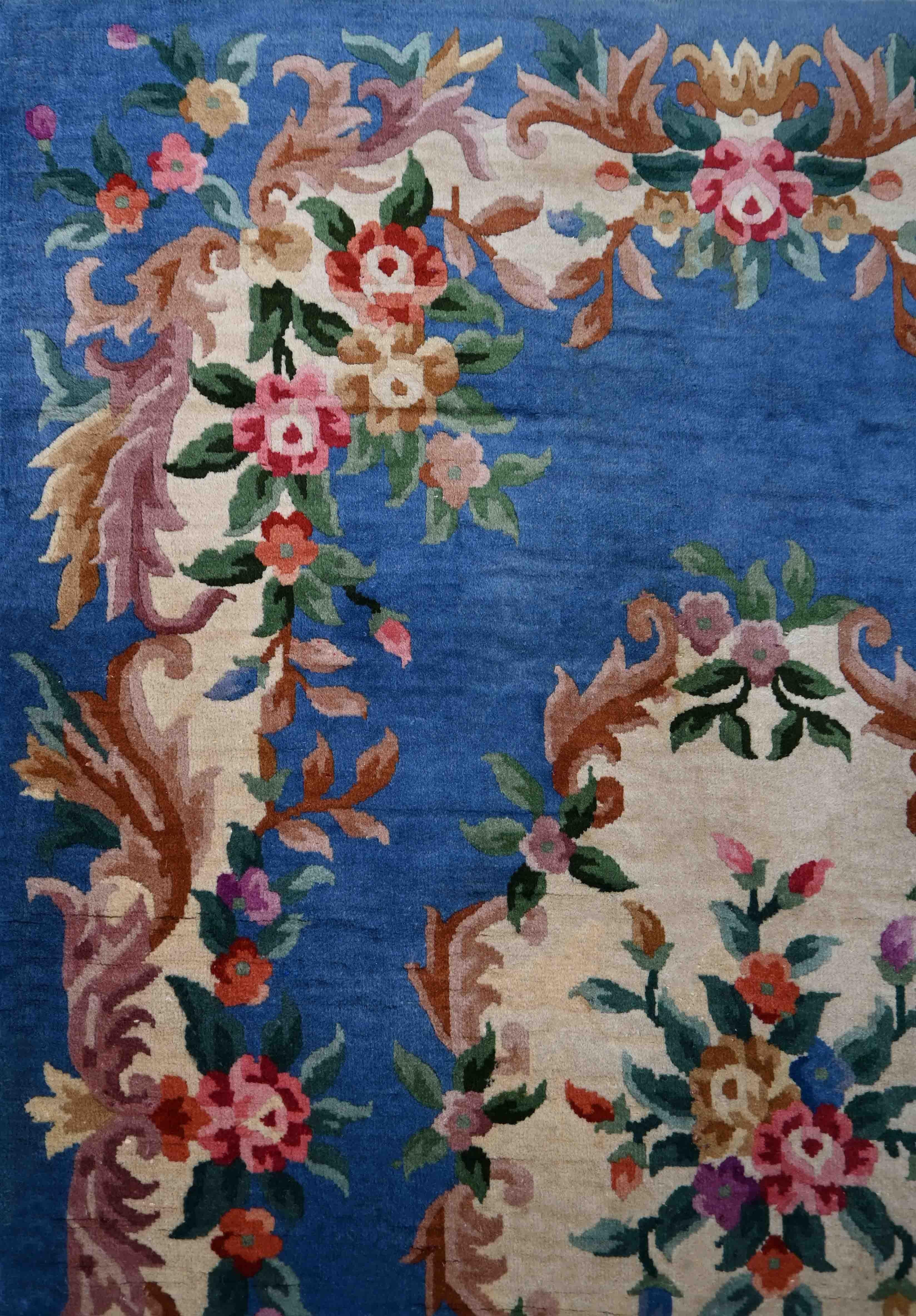 Mid-20th Century French Rug By Savonnerie Point , Circa 1940  200x136 , No. 1446 For Sale