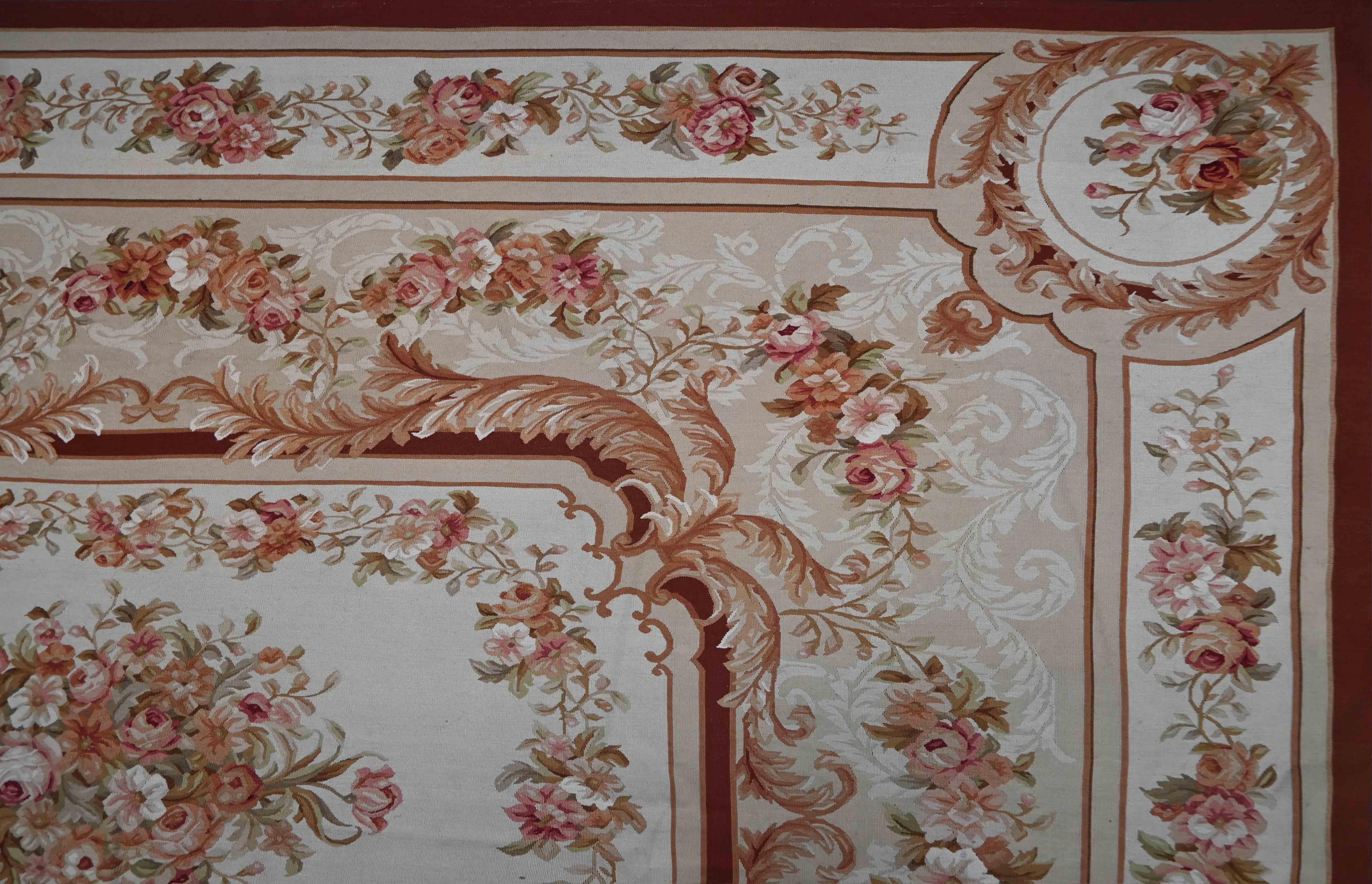 No. 1603 - Napoleon III Style Aubusson Rug - 390x275 cm

This magnificent rug has undergone a thorough cleaning and meticulous inspection by our experts in our workshop. It is now ready to grace your home.

Period: 19th century
Style: Napoleon III