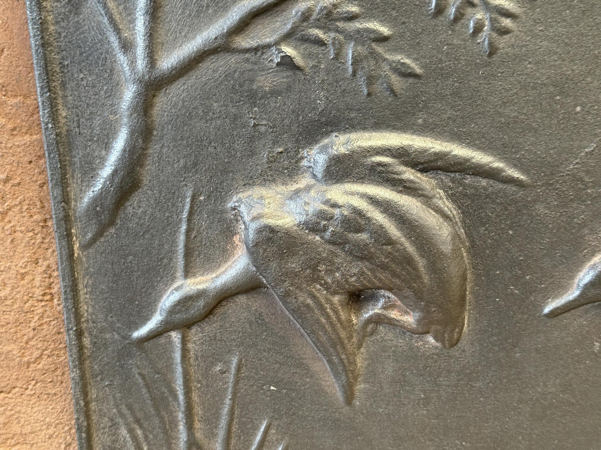 20ième siècle Plaque de cheminée / dosseret 