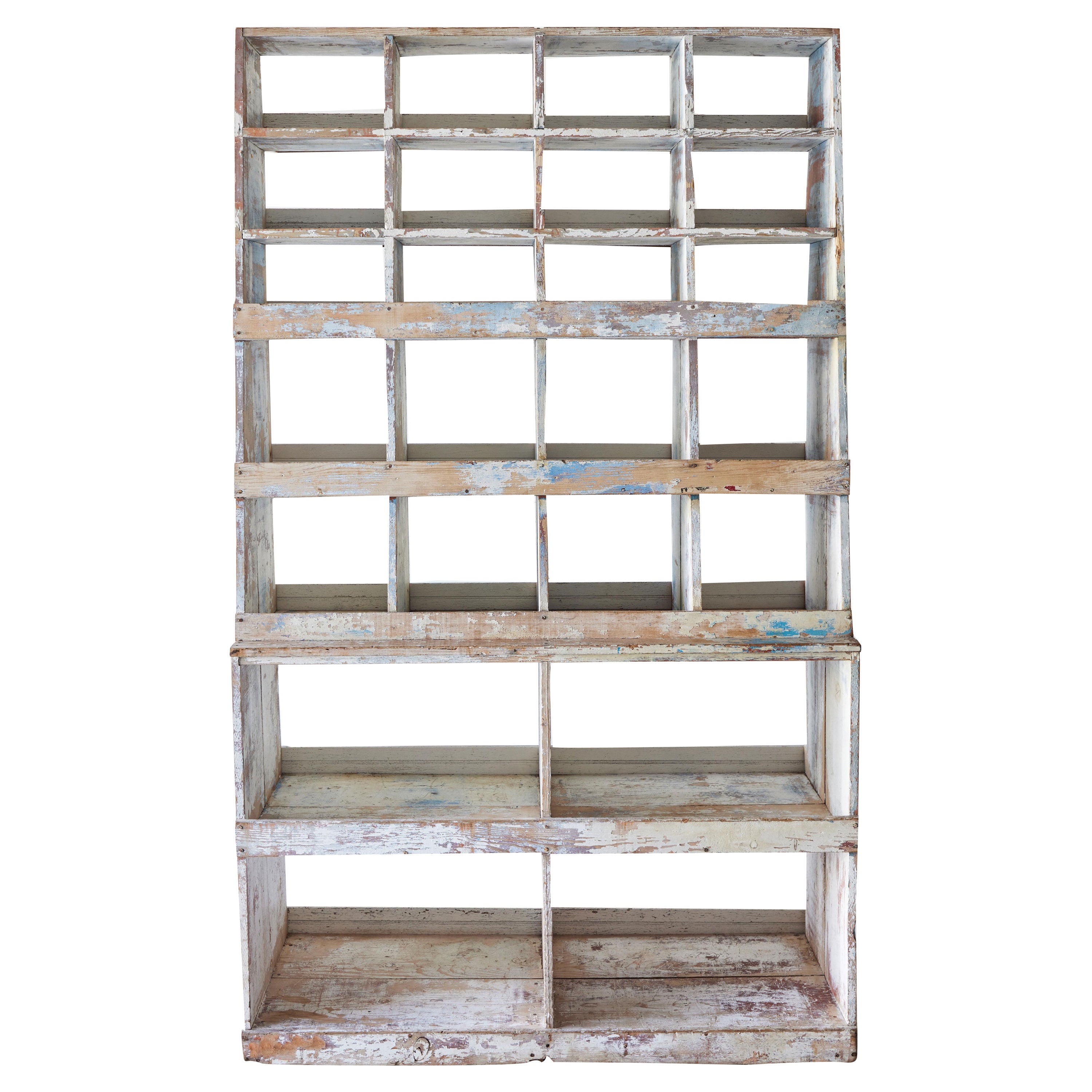 French Rustic 24 Cubby Cabinet