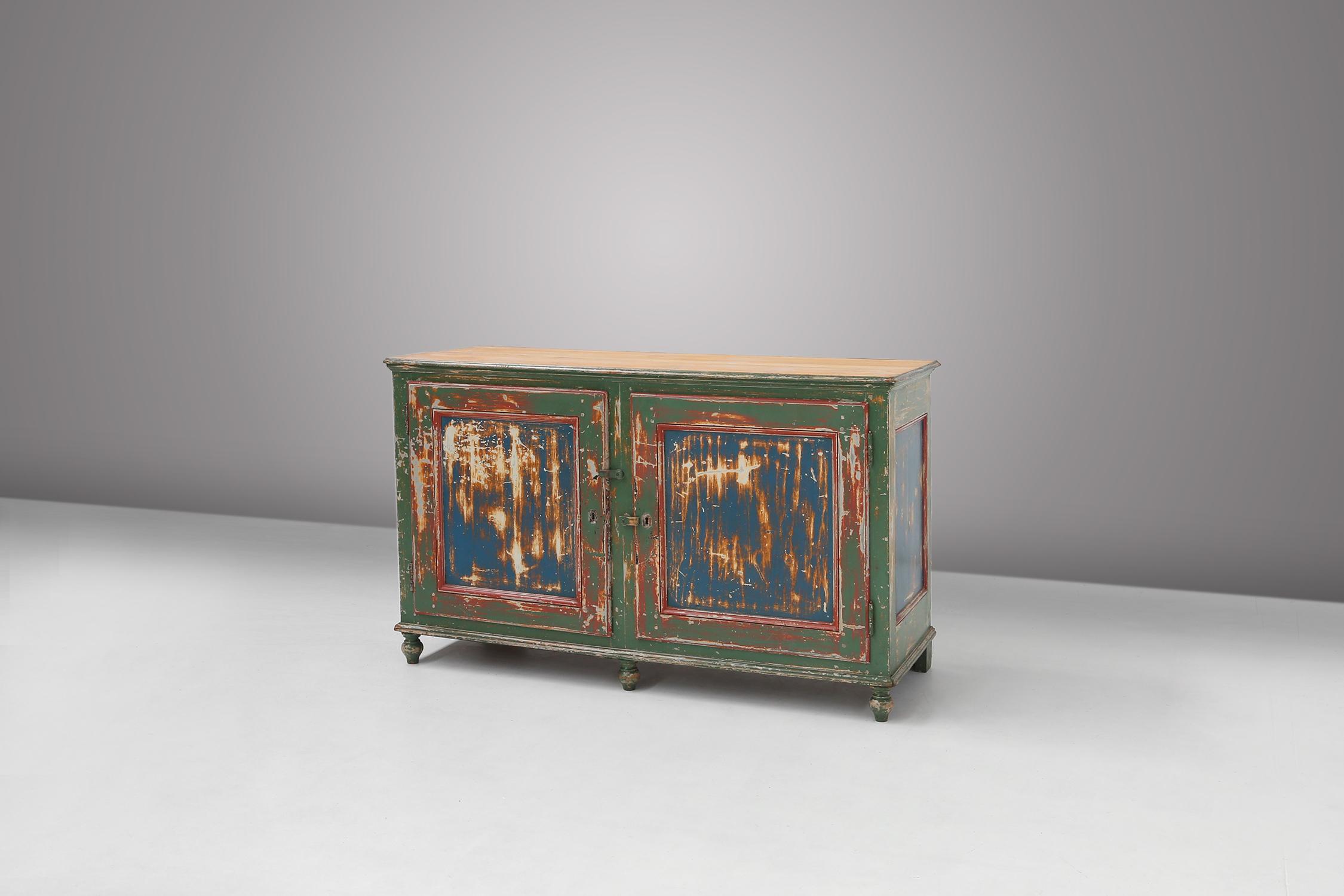 French rustic cabinet 1920 For Sale 5
