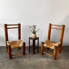 French Rustic Fireside Chairs