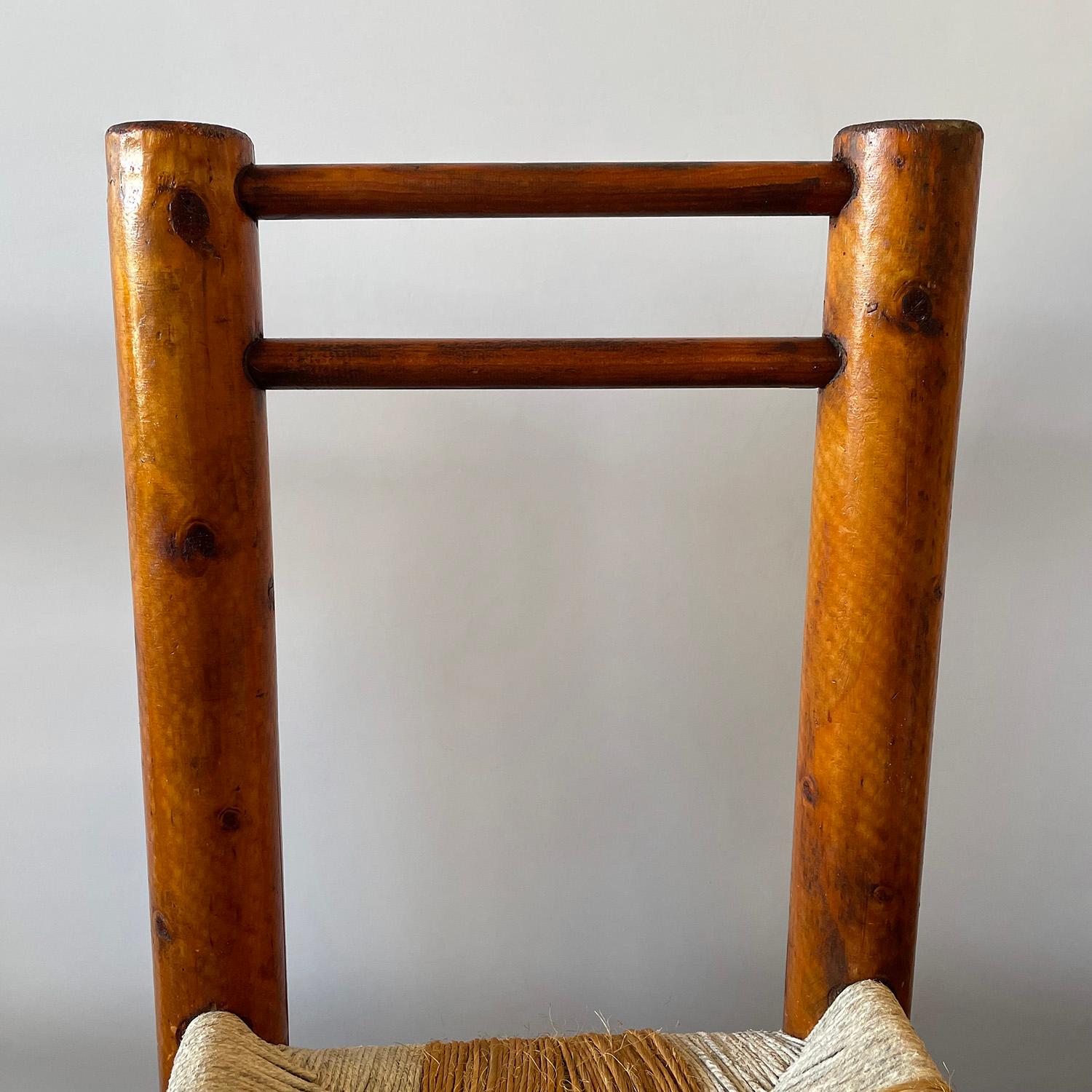 French Rustic Fireside Chairs  For Sale 3