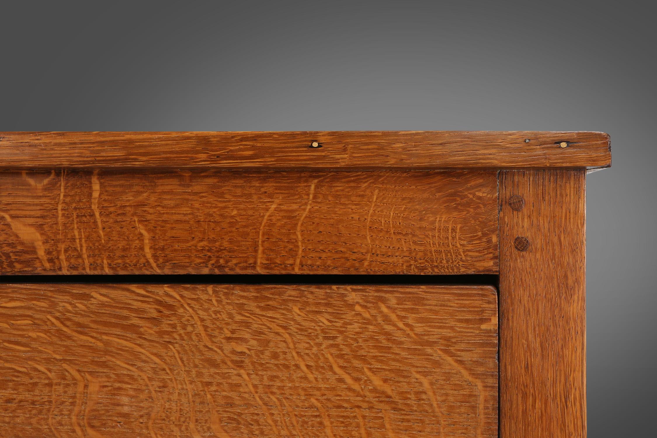 French rustic oak chest of drawers 1900 For Sale 1