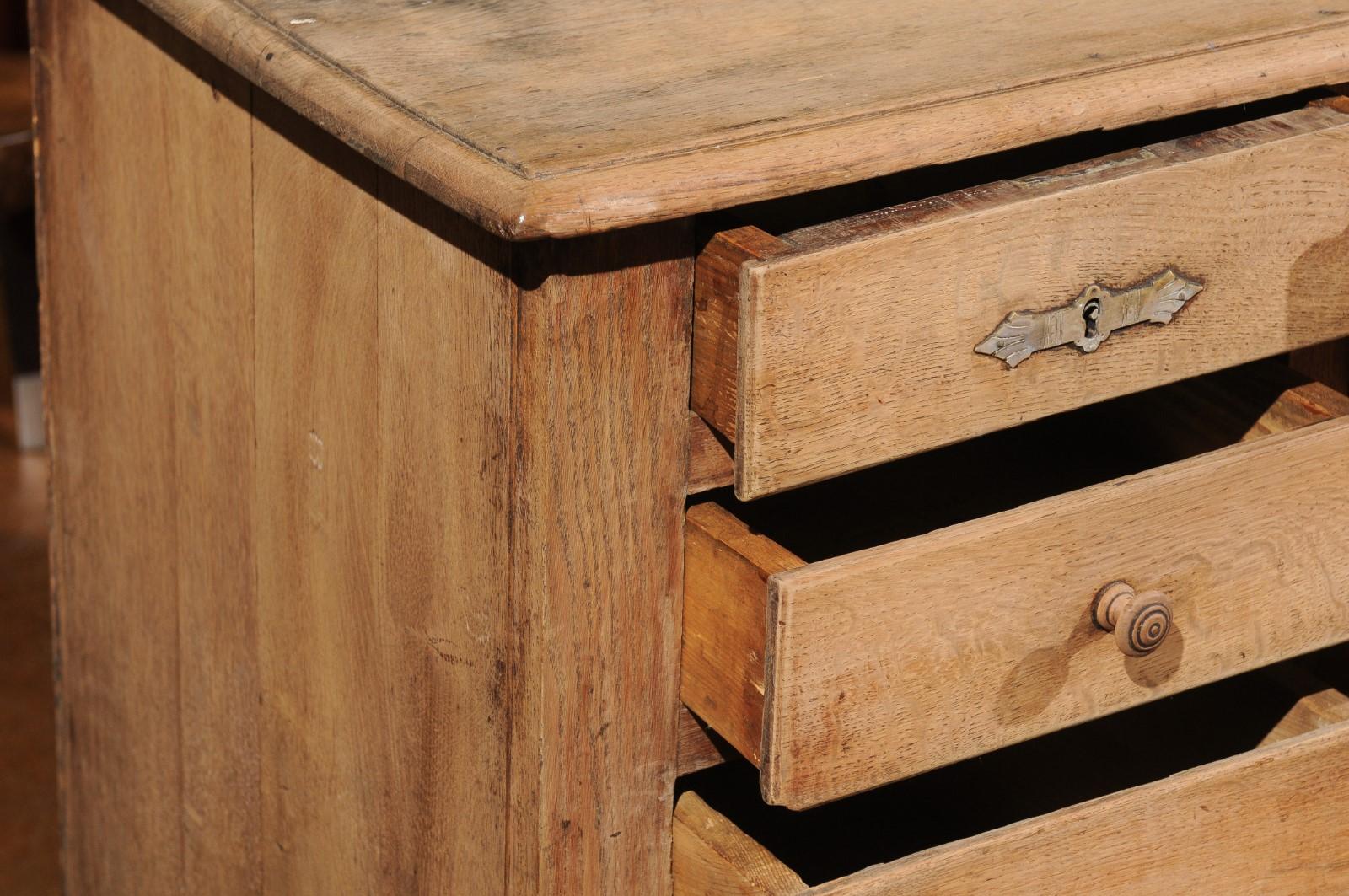 French Rustic Shopkeeper's 10-Drawer Wooden Chest from the 19th Century 8
