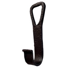 French Rustic Textured Iron Wall Hook