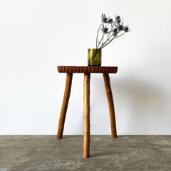 French Rustic Tripod Stool