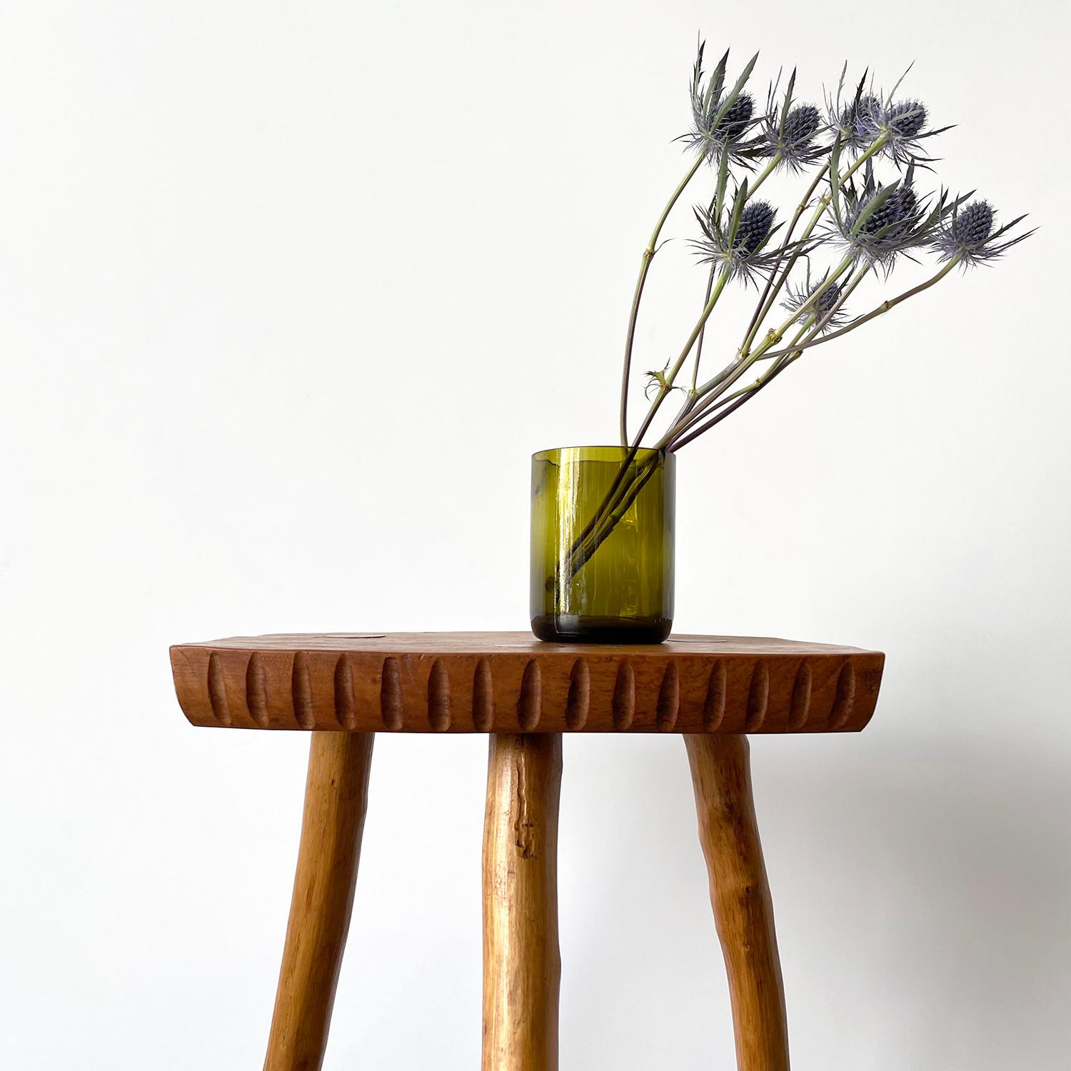 French Rustic Tripod Stool In Good Condition In Los Angeles, CA