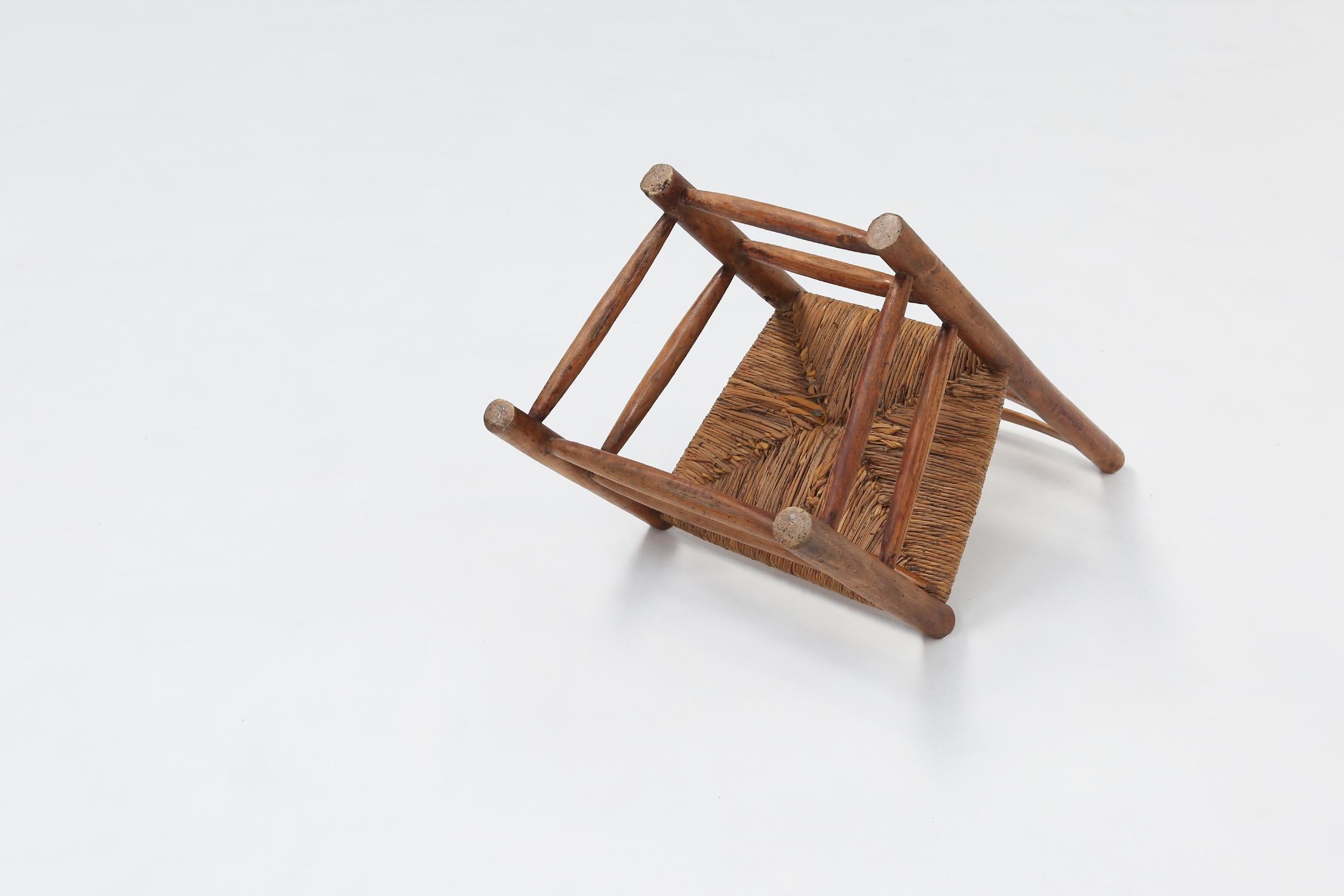 French rustic Wabi-Sabi chair 1850 For Sale 4