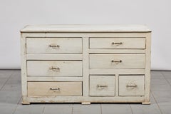French Rustic White Painted Sideboard