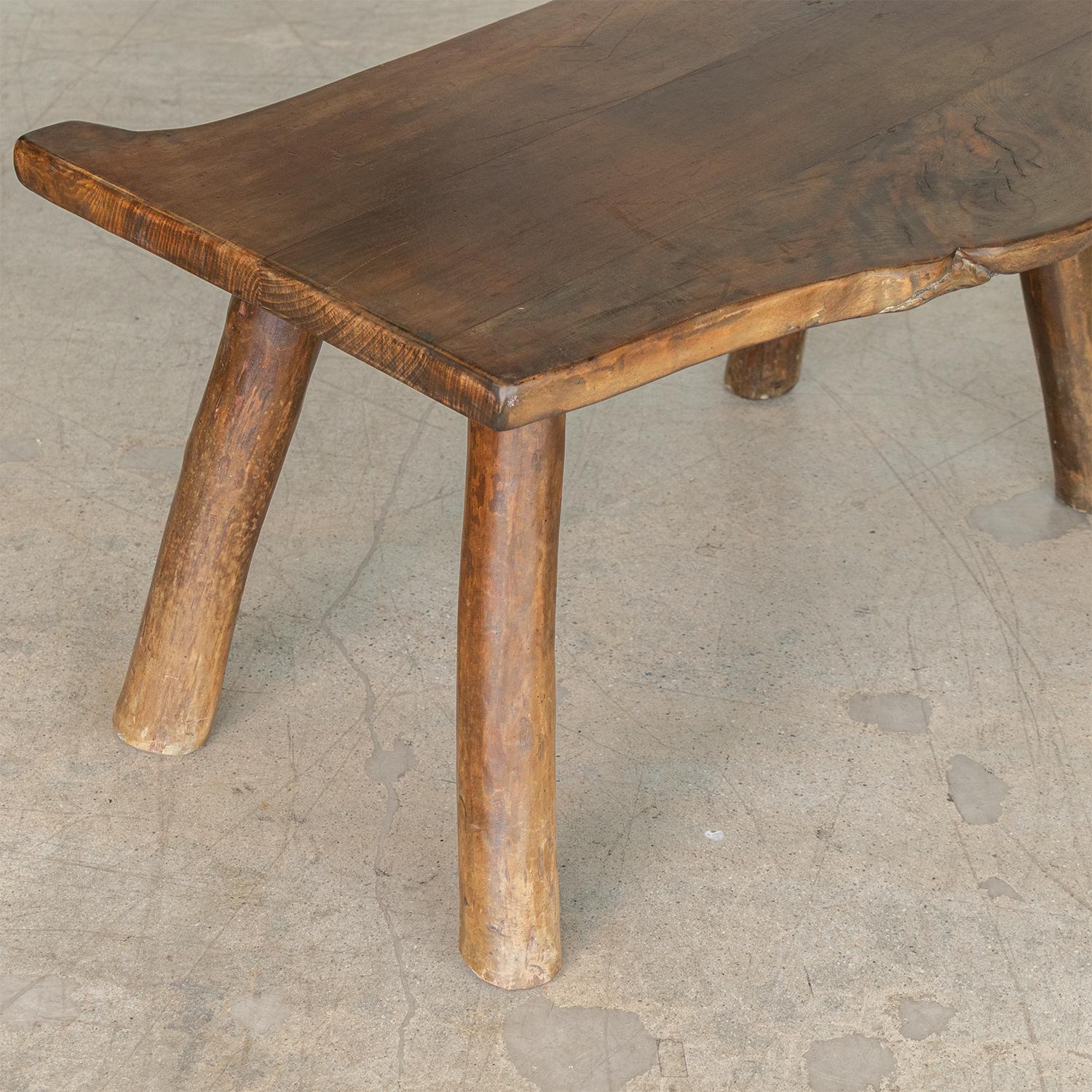 French Rustic Wood Coffee Table 3