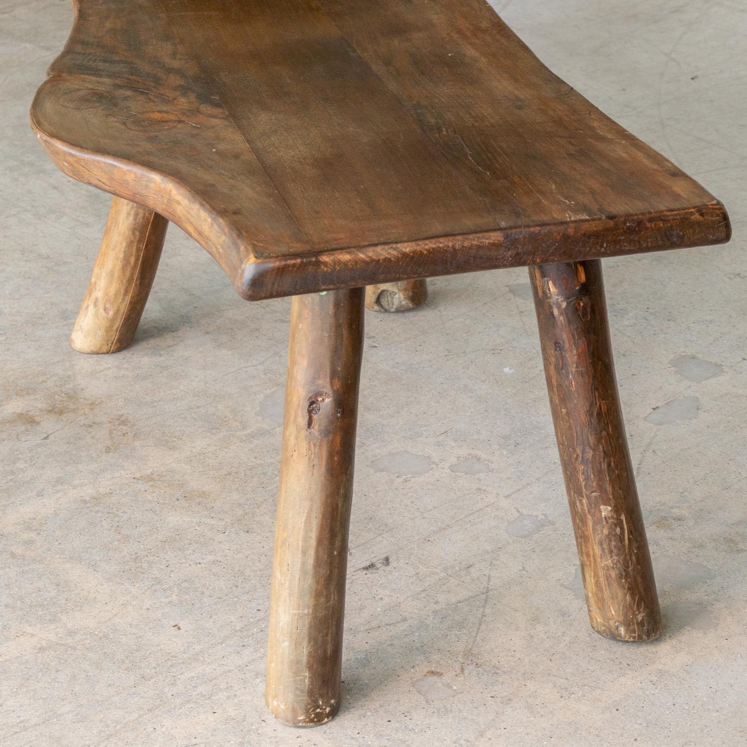 French Rustic Wood Coffee Table 4