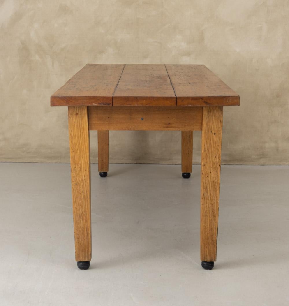 20ième siècle Table de ferme rustique française en vente