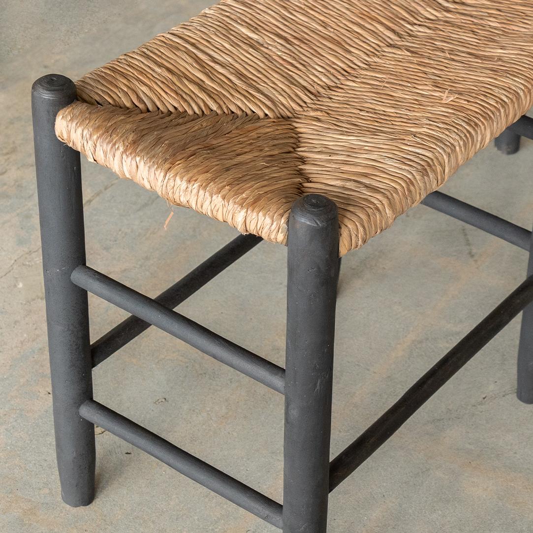 French Rustic Woven Bench 2
