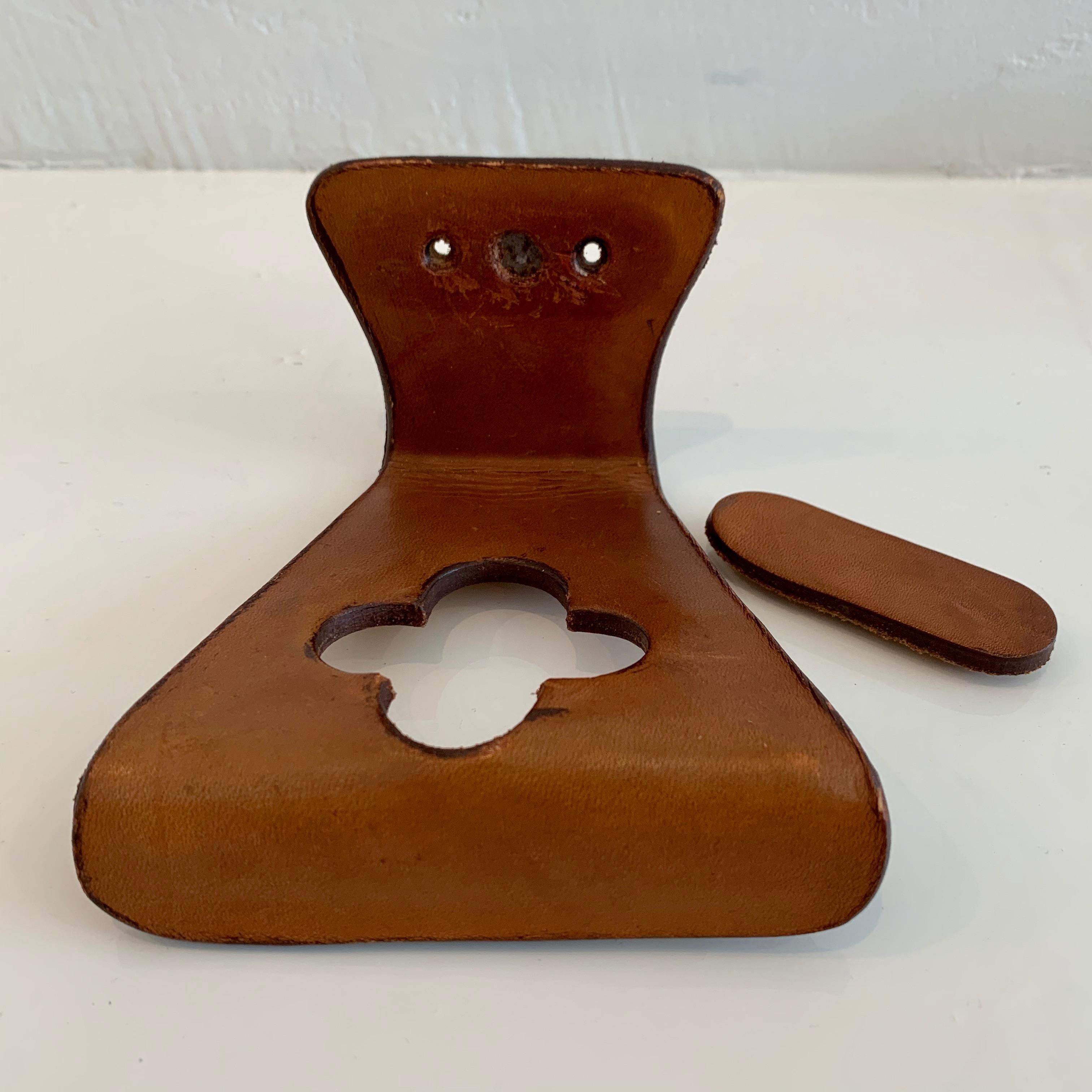 Mid-20th Century French Saddle Leather Hooks For Sale