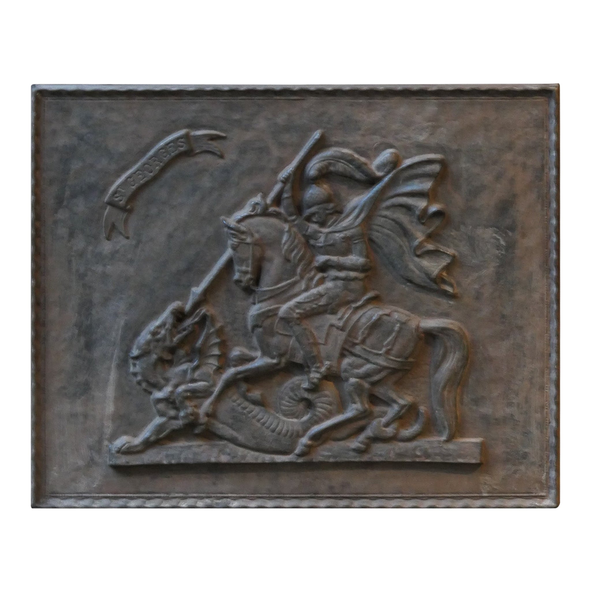 French 
Saint George and the Dragon
 Fireback / Backsplash
