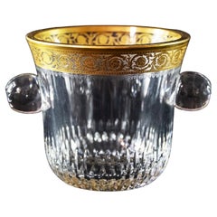 French Saint Louis Crystal Thistle Ice Bucket