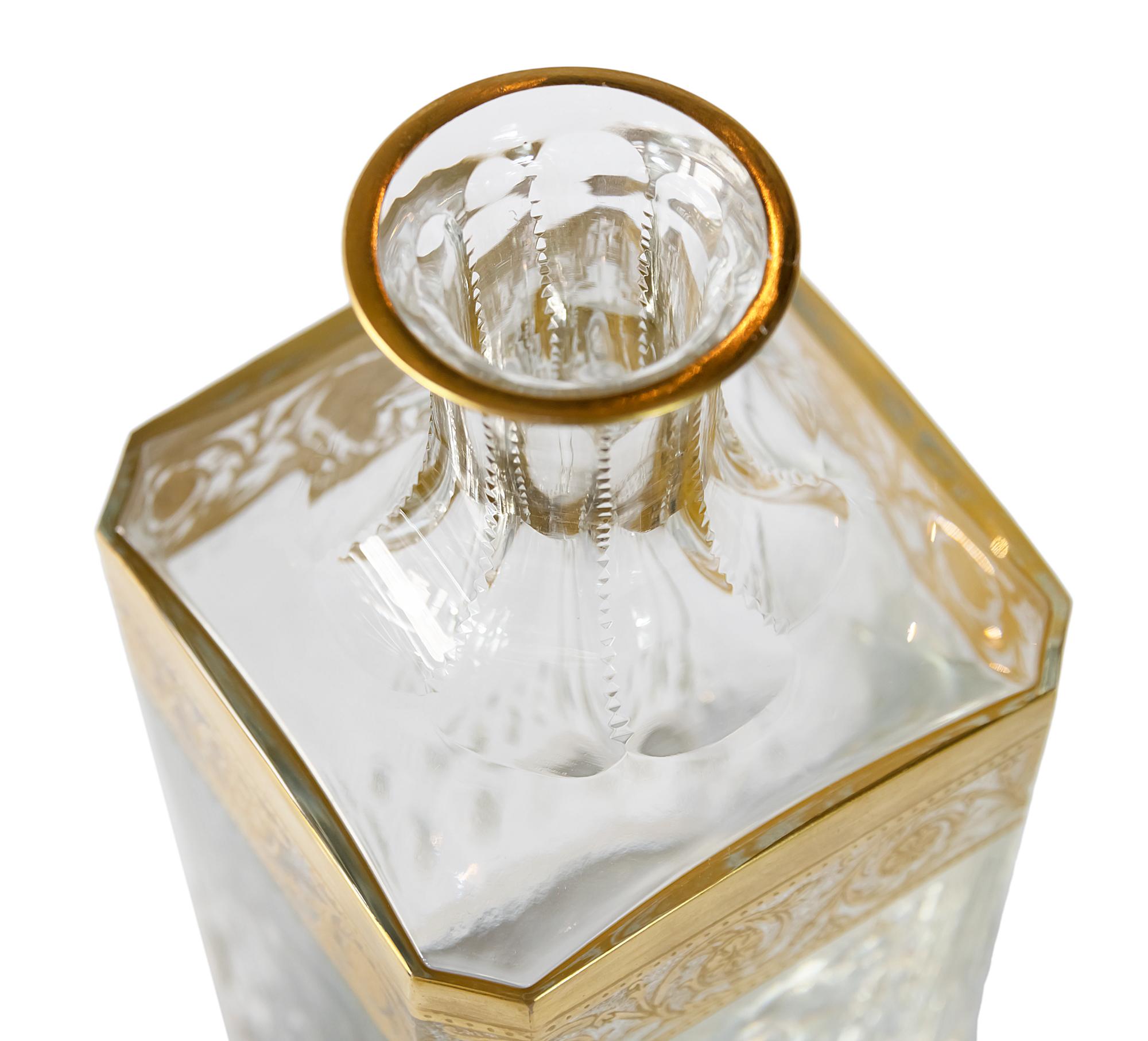 Carafe à whisky en cristal français de Saint Louis Bon état - En vente à Vilnius, LT