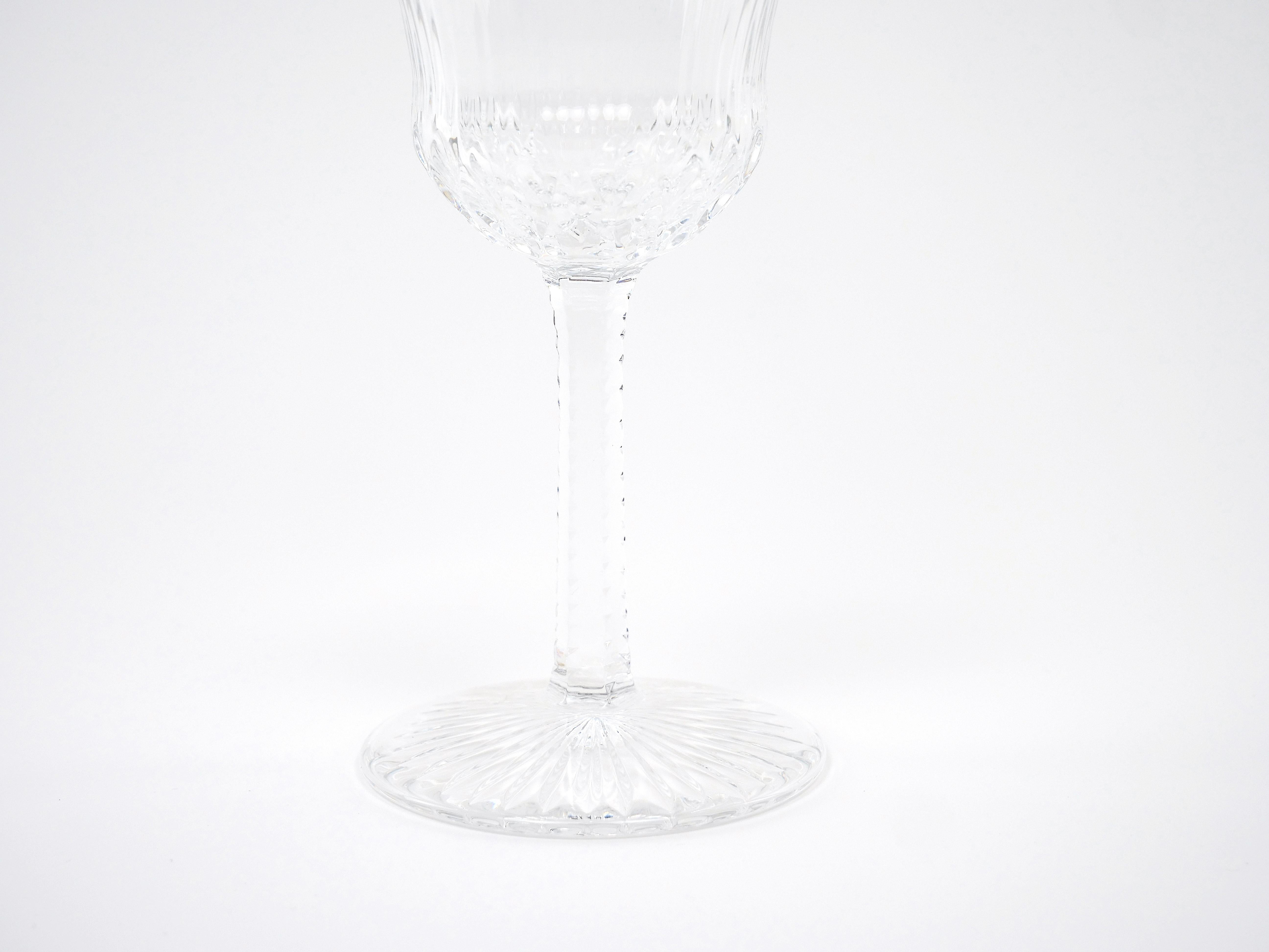 French Saint Louis Crystal Water / Wine Glass Service / 12 People For Sale 4