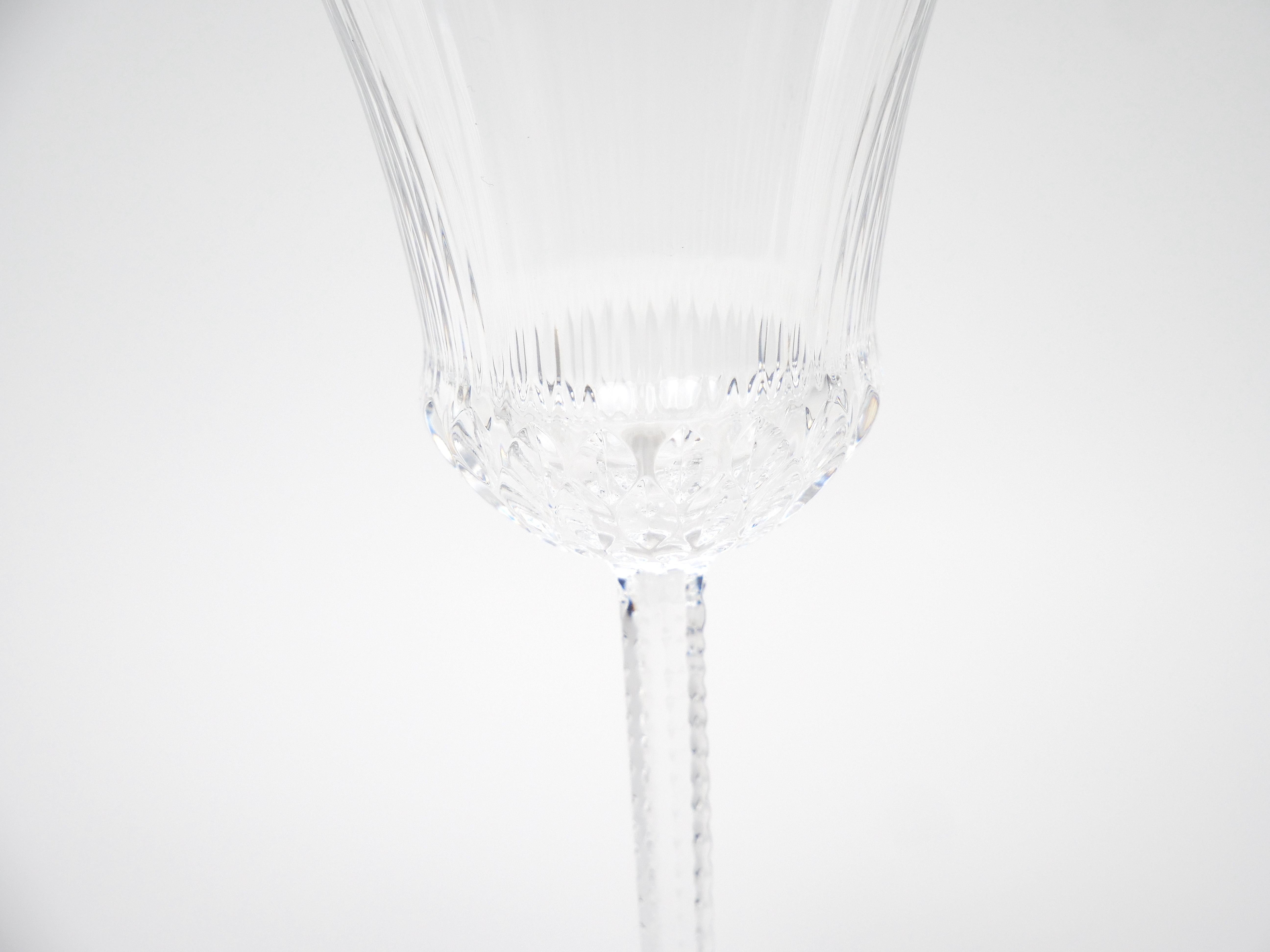  French Saint Louis Crystal Water / Wine Glass Service / 13 People For Sale 4